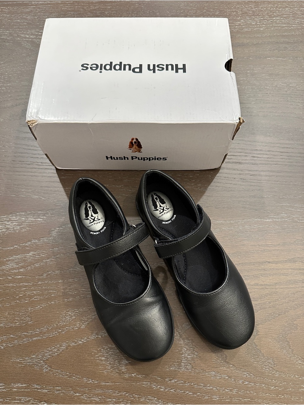 Hush Puppies - Girl’s Mary Jane Shoes - Black - Size 3.5W